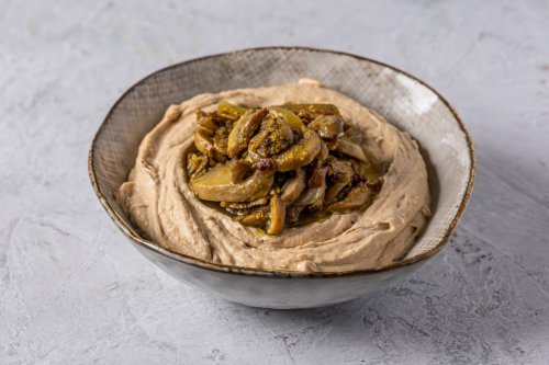 חומוס פטריות - המסעדה היהודית אוכל מוכן לשבת